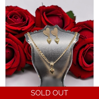 Golden Harmony Hearts Parure